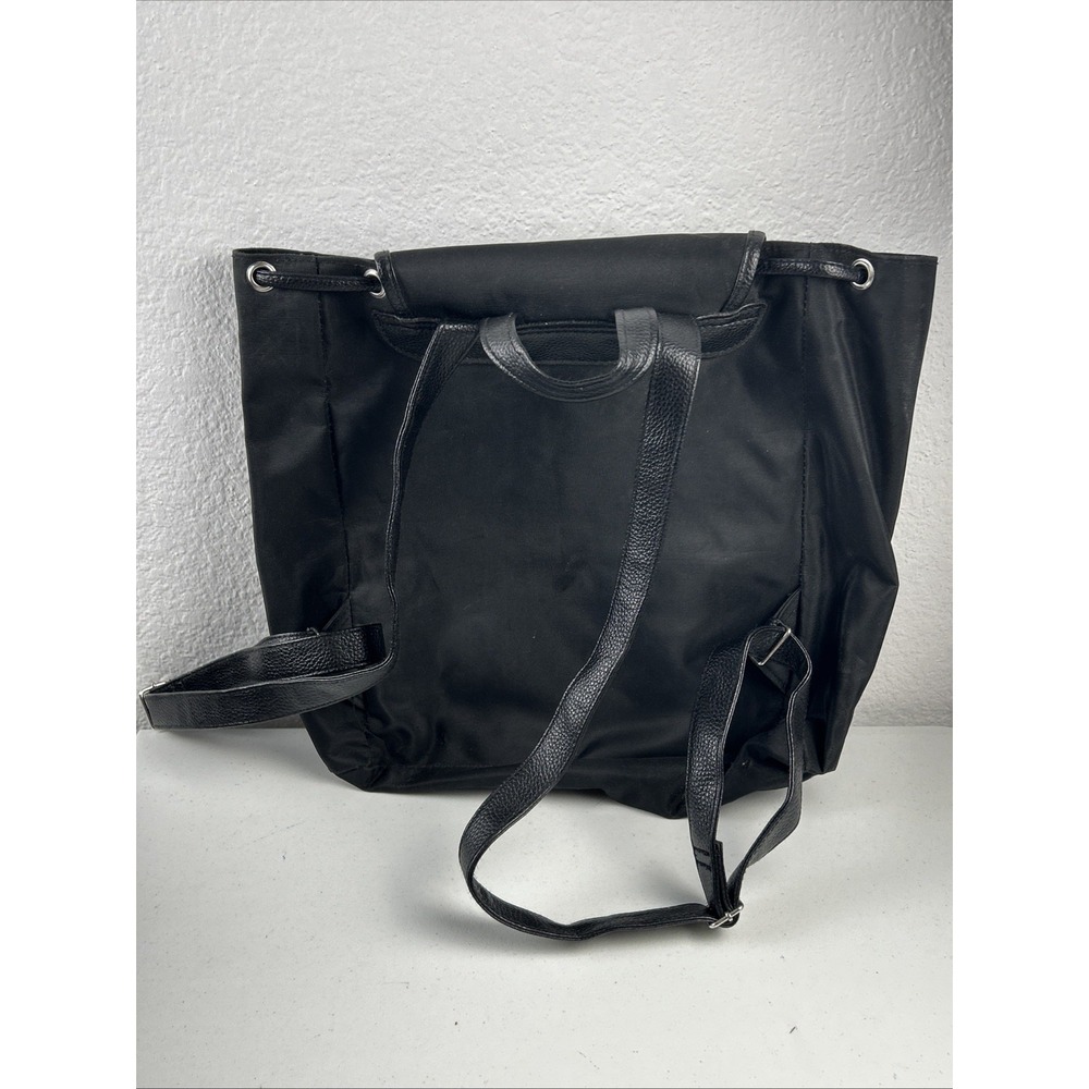 Disney Cruise Line Excl. Backpack Black Nylon w Leather Accents Mickey‎ Ears - Picture 6 of 9